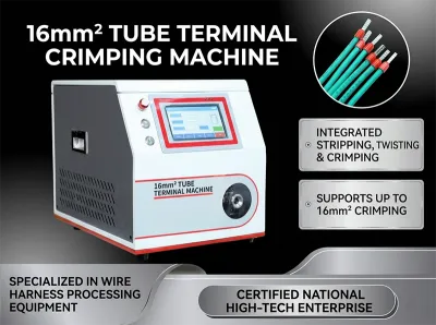 半自動フェルール端子圧着機 ワイヤーストリップ圧着機 WPM-5-40 - ストリップ＆クリンプ機