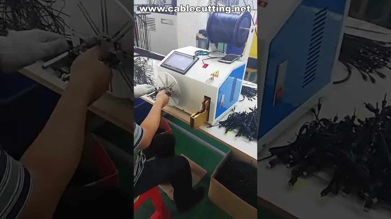 高速結束機｜USBケーブル結束機｜シースケーブル巻取装置