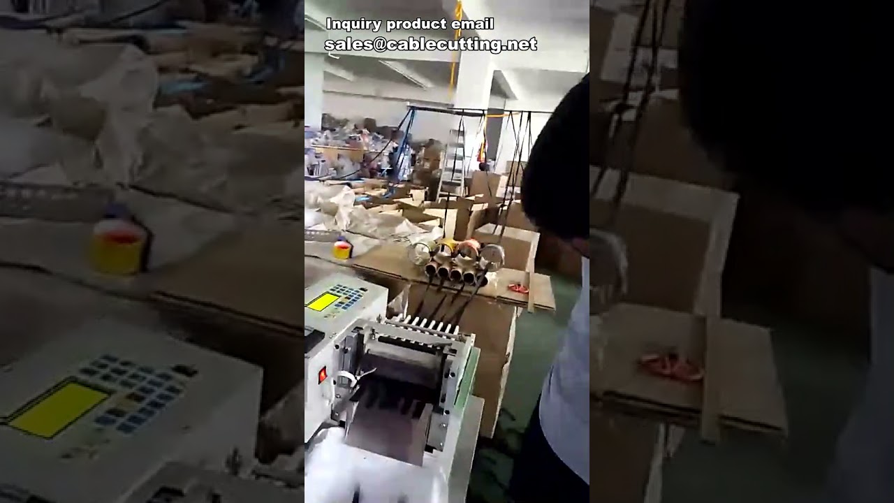 ウェビング切断機, ナイロンテープ切断機, バックパックベルト切断機 - 自動高精度切断