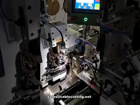 完全自動フラットリボンケーブル用 ストリップ・分割・端子圧着機