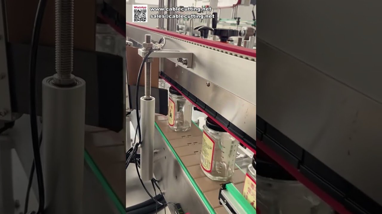 高容量自動ラウンドボトルラベリングマシン｜高速ジャー・缶用ステッカー貼付機