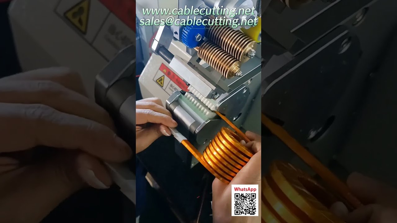 ワイヤーブレード用自動テープ巻き機 | 高効率な電線編組テープ巻き取り機