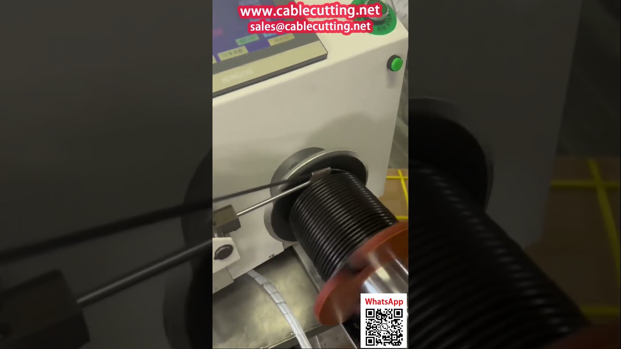 PVC溶接ワイヤー精密巻取・結束機【カウンター内蔵】
