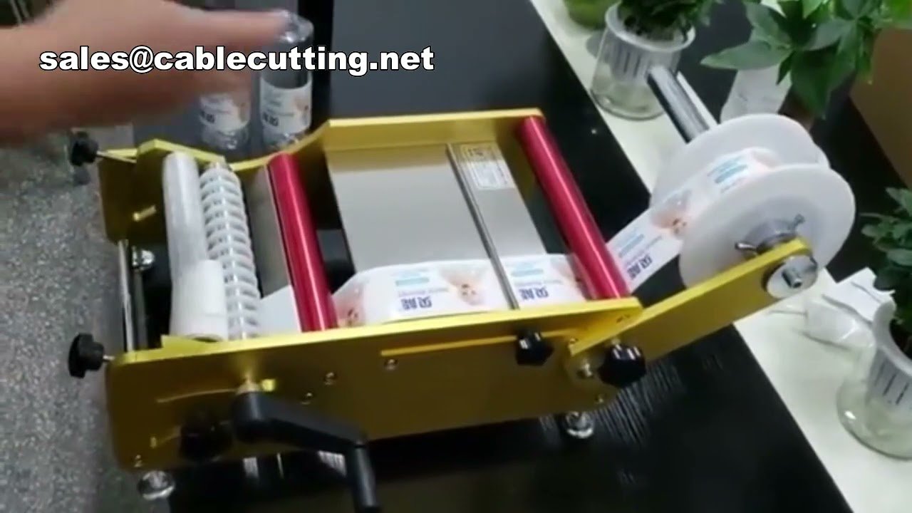手動式ラウンドボトルラベリングマシン | 簡単操作の卓上ラベラー