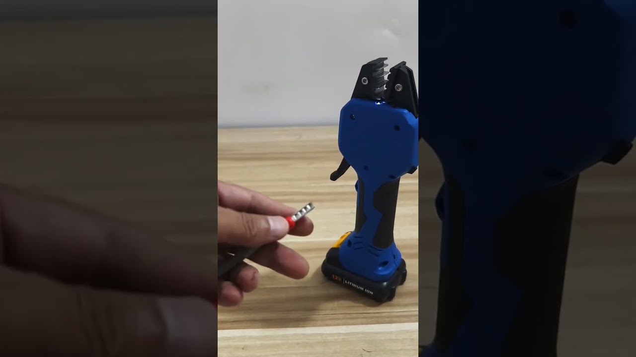 コードレスリチウムバッテリーワイヤークリンパー – どこでも簡単圧着 #工場 #機械