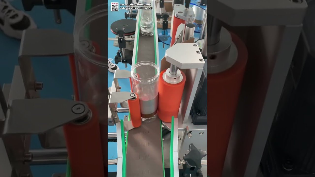高品質でコスト効率の良いラウンドボトルラベリングマシン | 自動ステッカー貼り付けシステム