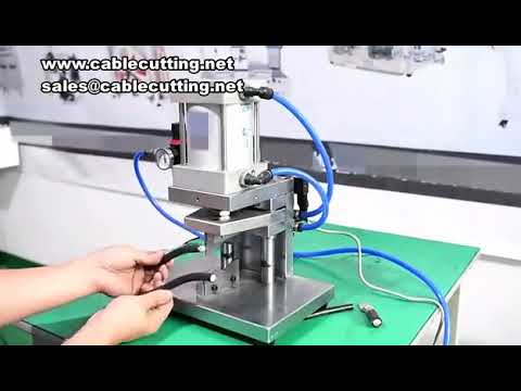 空気圧ケーブル切断機 | 高精度・自動ワイヤー加工機