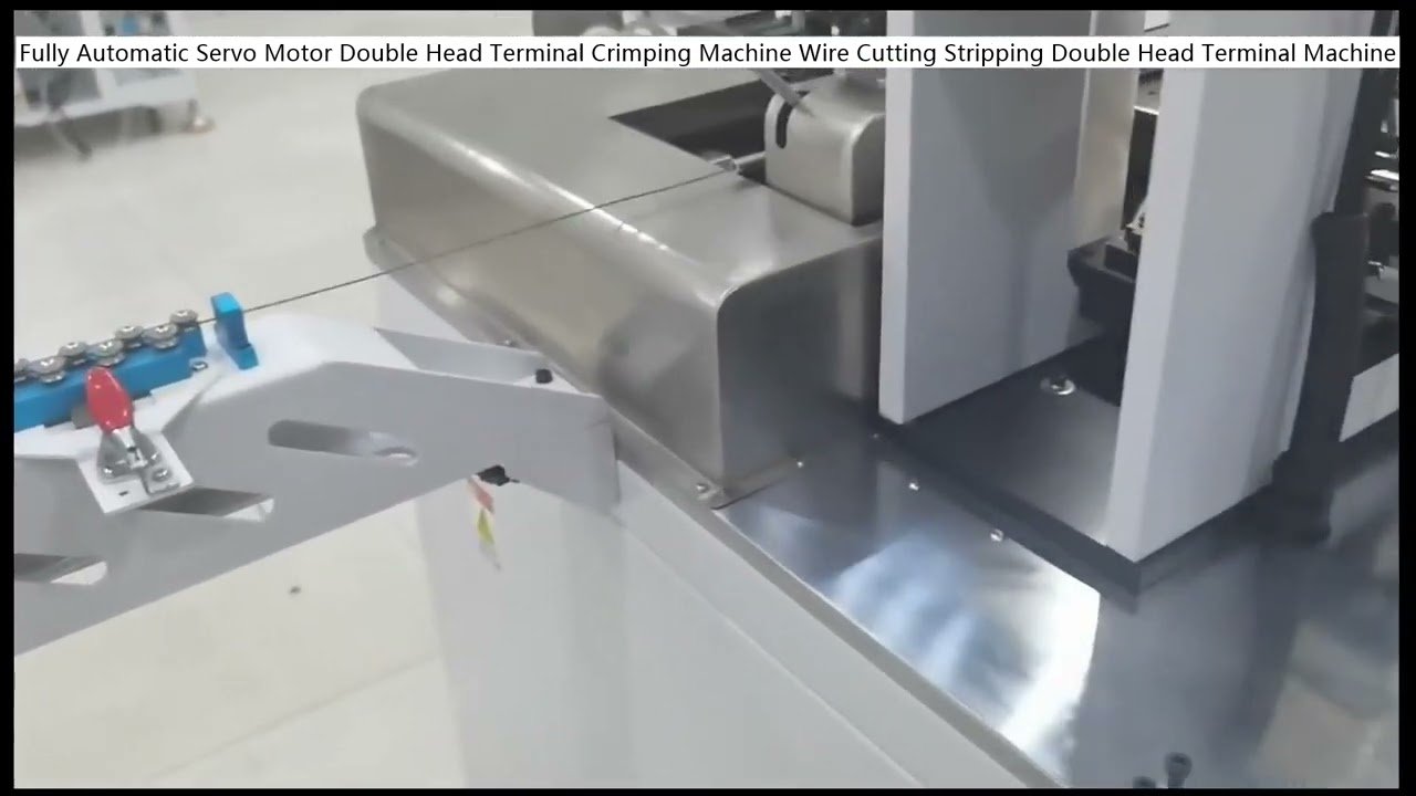 全自動サーボモーター式両頭端子圧着機 | 電線切断・皮むき機能搭載