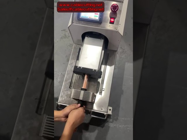 ロータリーナイフ式電線被覆剥離機 | 高精度自動ワイヤーストリッパー