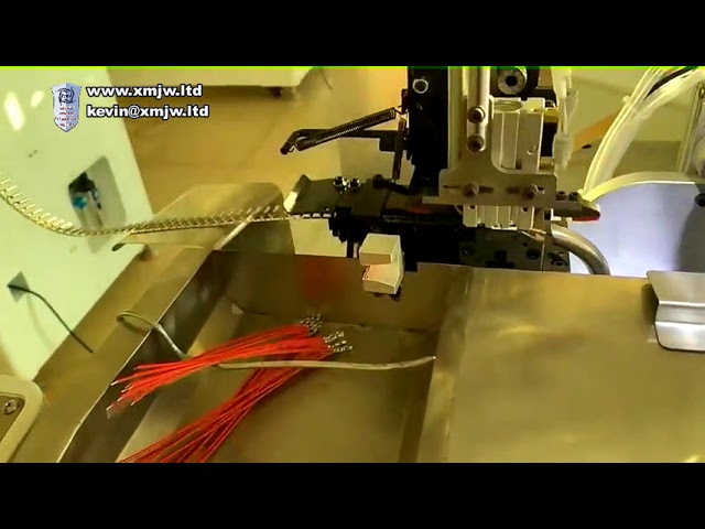 自動3ヘッド端子圧着機 | 高速・高精度ワイヤー加工自動化