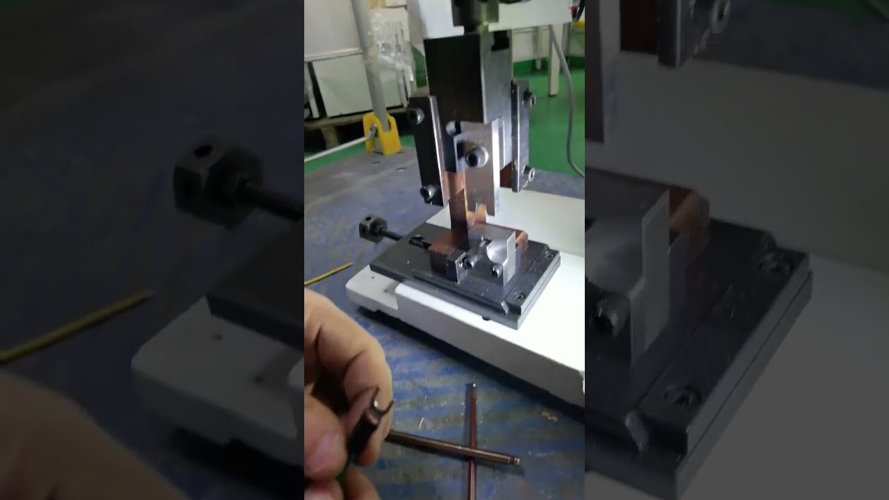 2T端子圧着機 | シングルグレイン金型冷間圧着端子 #工場 #機械