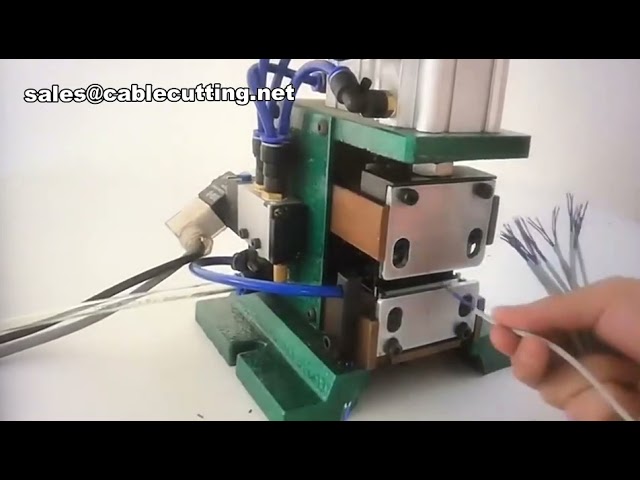 エア式多芯ケーブル剥線機 | ワイヤーストリッピングマシン 自動剥皮機