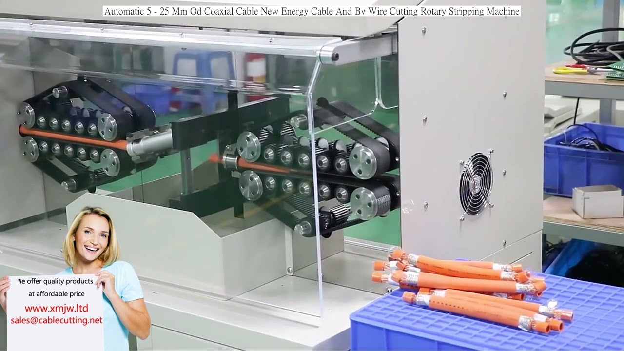 5-25mm径 同軸ケーブル・BV電線切断剥離用 ロータリーストリッピングマシン