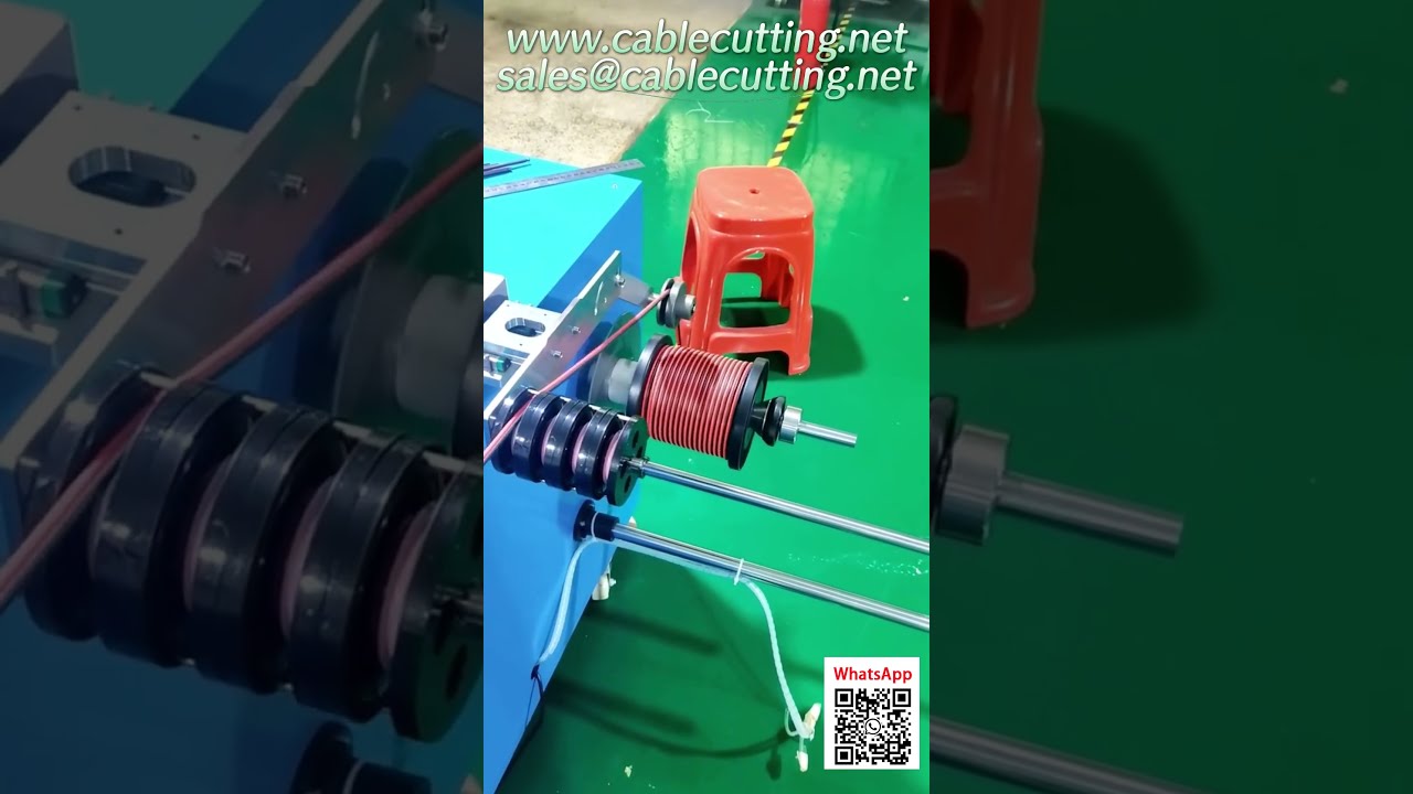30kg対応 1～15mmケーブル用精密巻取り機｜計量・トラバース・切断を自動化