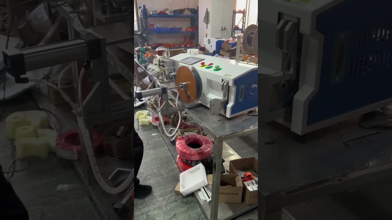 高効率ワイヤーコイリングマシン｜精密計量＆美しい巻き取りを実現 #工場 #機械