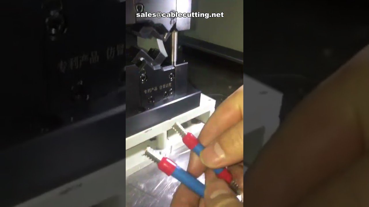 高精度単針チューブ端子圧着機 | 高速自動ワイヤーハーネス製造設備