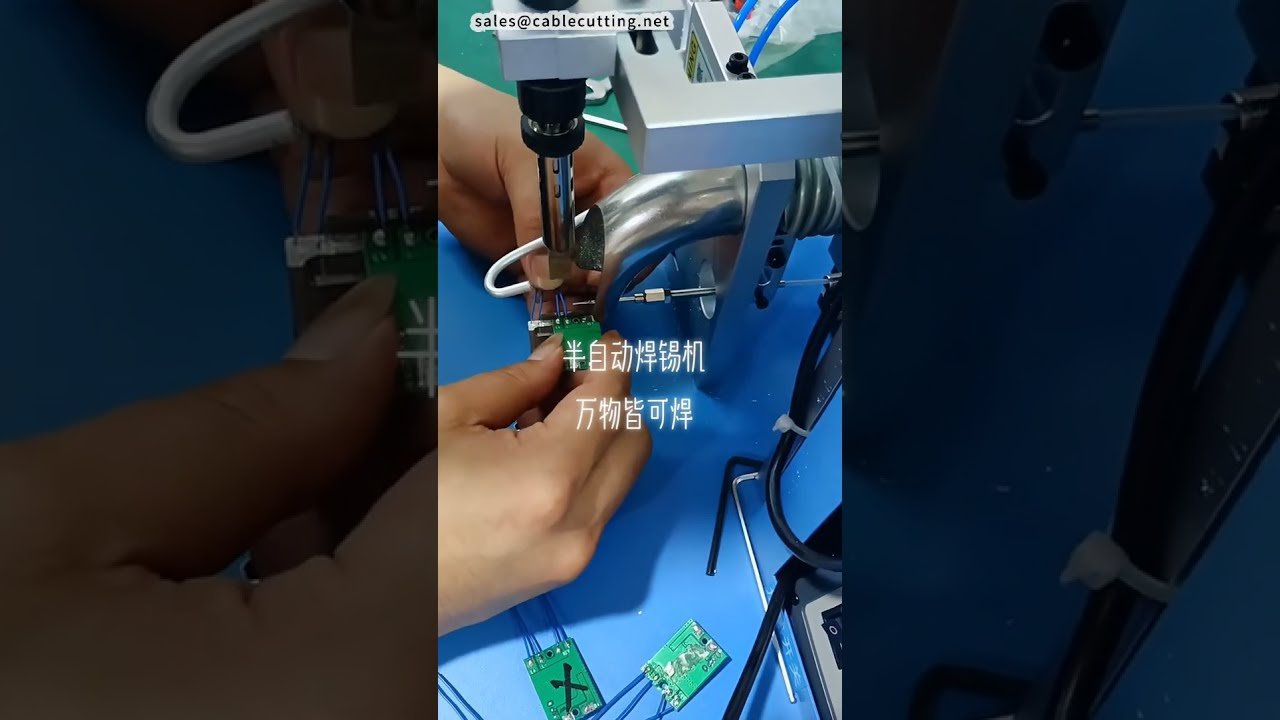 半自動はんだ付け機 | スイッチ・電池・PCB用 #工場 #機械