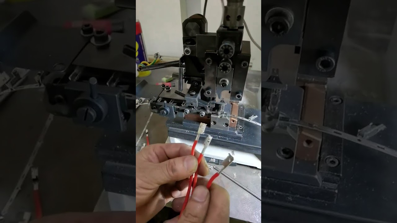 実際の動作シーン！サーボ端子圧着機 & 水平モールド圧着【工場・機械・工具】