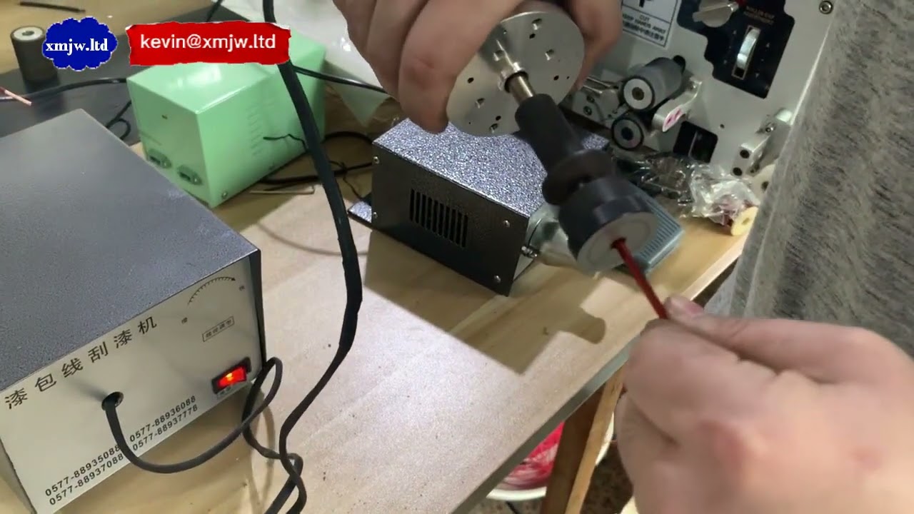 マグネットワイヤー被膜剥離機：エナメル銅線自動剥離機
